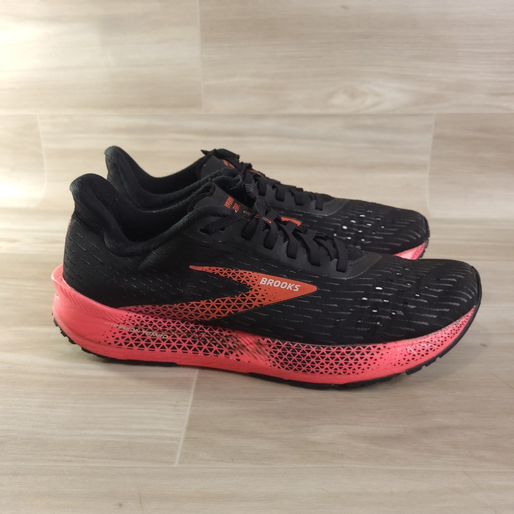 Brooks Hyperion Tempo Running Shoes Womens 8.5 Black Pink 1203281B086 Speed